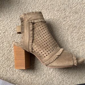 G.C Nude heel sandals/wedges